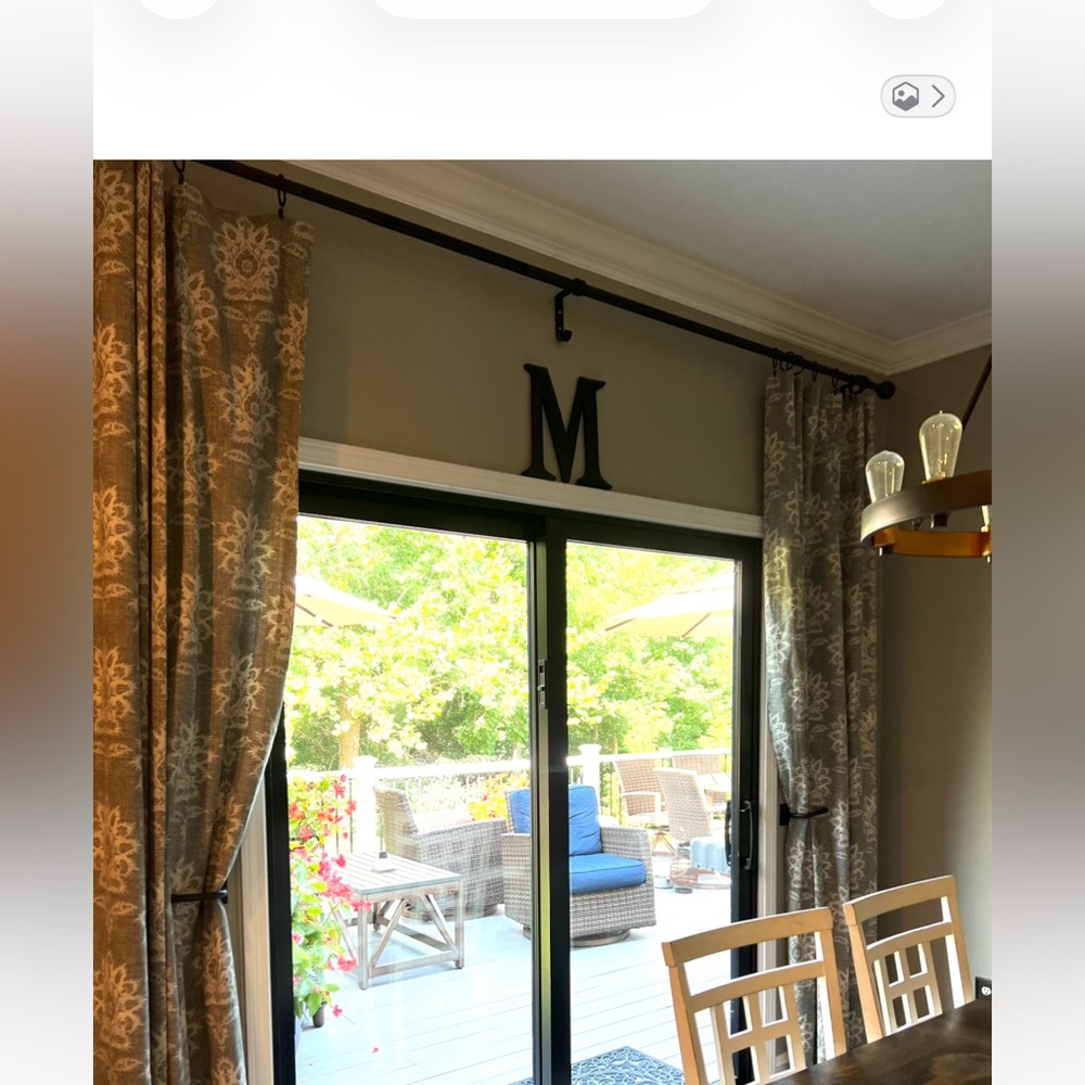 Pottery Barn Gray Floral Curtains